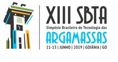 XIII SBTA Simpósio Brasileiro de Tecnologia das Argamassas